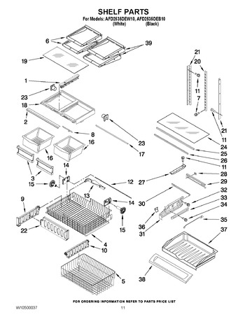 Diagram for AFD2535DEW10