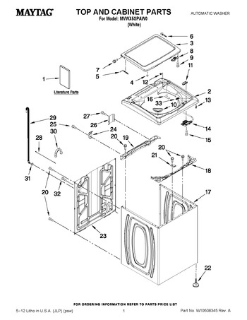 Diagram for MVWX5SPAW0