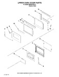 Diagram for 02 - Upper Oven Door Parts