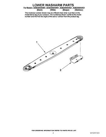 Diagram for ADB2500AWW1