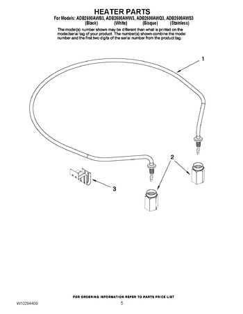 Diagram for ADB2500AWW3