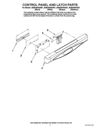 Diagram for ADB2500AWW1