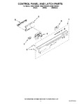 Diagram for 02 - Control Panel And Latch Parts