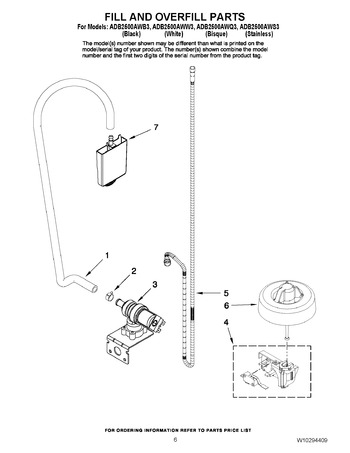 Diagram for ADB2500AWW3