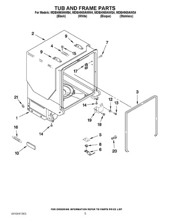 Diagram for MDBH969AWB4