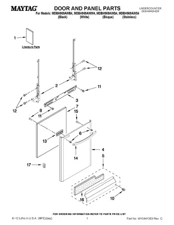 Diagram for MDBH969AWS4