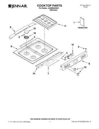 Diagram for JGS8850CDS01