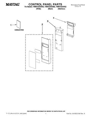 Diagram for YMMV4203WS2