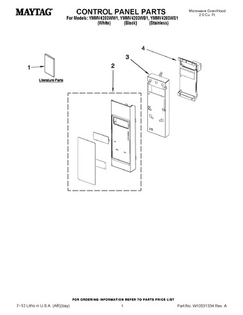 Diagram for YMMV4203WS1