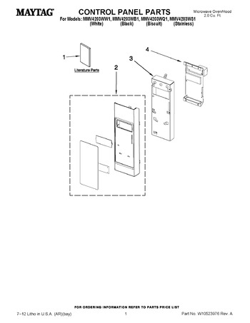 Diagram for MMV4203WW1