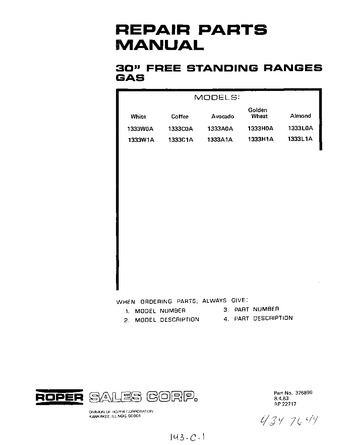 Diagram for 1333W1A