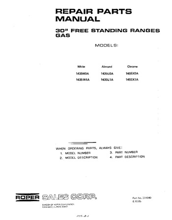 Diagram for 1455X0A