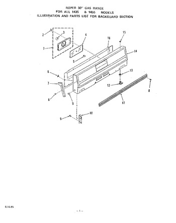 Diagram for 1455X0A