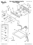 Diagram for 01 - Top And Console Parts