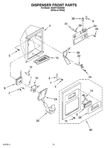 Diagram for 3XART745GW02