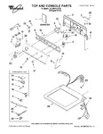 Diagram for 01 - Top And Console Parts