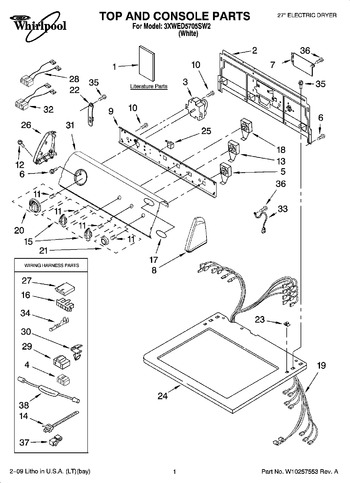 Diagram for 3XWED5705SW2