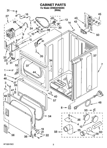 Diagram for 3XWED5705SW2