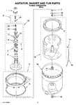 Diagram for 03 - Agitator, Basket And Tub Parts