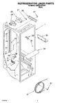 Diagram for 02 - Refrigerator Liner Parts