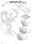 Diagram for 04 - Freezer Liner Parts