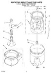 Diagram for 03 - Agitator, Basket And Tub Parts