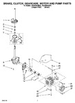 Diagram for 04 - Brake, Clutch, Gearcase, Motor And Pump Parts