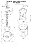 Diagram for 03 - Agitator, Basket And Tub Parts