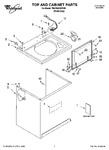 Diagram for 01 - Top And Cabinet Parts