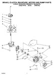 Diagram for 04 - Brake, Clutch, Gearcase, Motor And Pump Parts