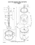 Diagram for 03 - Agitator, Basket And Tub Parts