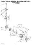 Diagram for 04 - Brake, Clutch, Gearcase, Motor And Pump Parts