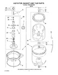 Diagram for 03 - Agitator, Basket And Tub Parts