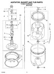 Diagram for 03 - Agitator, Basket And Tub Parts