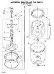 Diagram for 03 - Agitator, Basket And Tub Parts