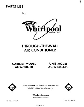 Diagram for ACW144XP0