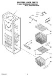 Diagram for 04 - Freezer Liner Parts