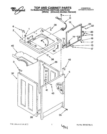 Diagram for CAE2791AW0