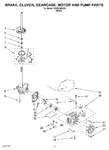 Diagram for 07 - Brake, Clutch, Gearcase, Motor And Pump