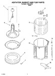 Diagram for 03 - Agitator, Basket And Tub Parts