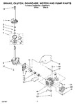 Diagram for 04 - Brake, Clutch, Gearcase, Motor And Pump Parts