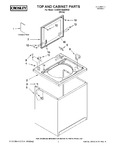 Diagram for 01 - Top And Cabinet Parts