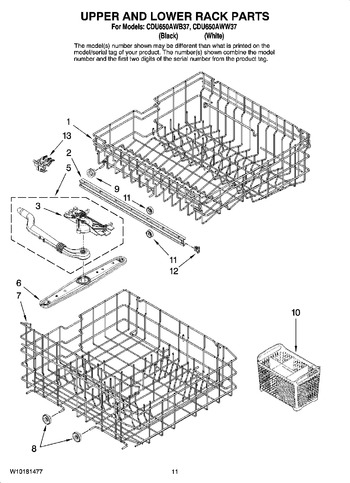 Diagram for CDU650AWW37