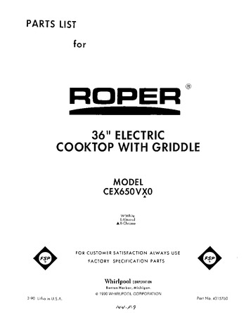 Diagram for CEX650VW0