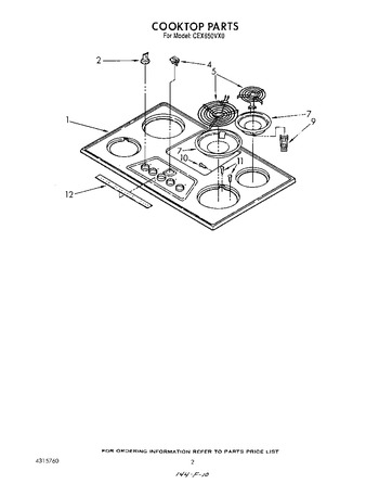 Diagram for CEX650VW0