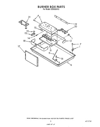 Diagram for CEX650VW0