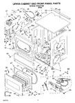 Diagram for 04 - Upper Cabinet And Front Panel