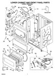 Diagram for 02 - Lower Cabinet And Front Panel Parts