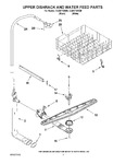 Diagram for 05 - Upper Dishrack And Water Feed Parts