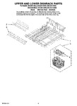 Diagram for 04 - Upper And Lower Dishrack Parts